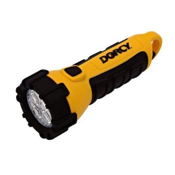 Dorcy-41-2510-Floating-Waterproof-LED-Flashlight-with-Carabineer-Clip-55-Lumens-Yellow-Finish-0