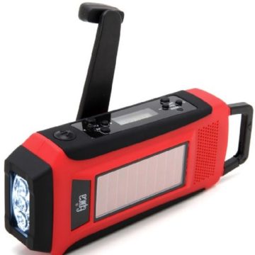 Epica-Emergency-Solar-Hand-Crank-AMFMNOAA-Digital-Radio-Flashlight-Cell-Phone-Charger-with-NOAA-Certified-Weather-Alert-Cables-0