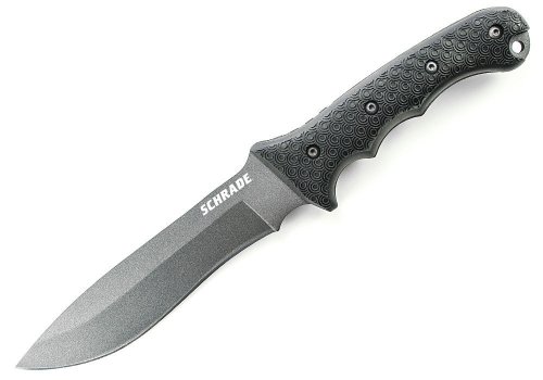 Schrade-SCHF9-Extreme-Survival-Knife-with-Fixed-1095-High-Carbon-Steel-Blade-and-Black-Kraton-Handle-and-Sheath-0